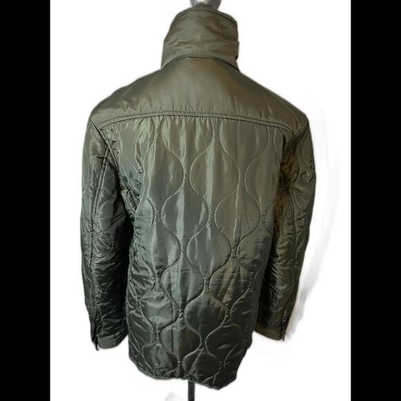 Members Only Puffer Jacket Army Green Size Small - Picture 3 of 6